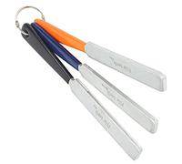 Mumusuki 3pcs Guitar Fet File File Strumento Luther Strumento per la Lezione della Tastiera Ledeing Levigatura con Portachiavi per la Manutenzione della Chitarra a Basso Acustico Elettrico