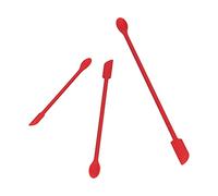 Mumusuki 3pcs Mini Strumento di Raschietto, Bellezza Riutilizzabile Piccoli Strumenti, Prendi L'ultimo Trucco Dalla Bottiglia, per Barattoli per il Trucco, Bottiglie di Lozione e (rosso)