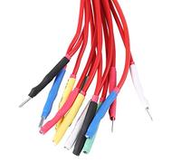 Mumusuki 6 Le Cavi di Universale di Sonde Diagnostiche del Motore dei Cavi Automobilistici per Multimetro di Oscilloscopio con 4 Dimensioni del Connettore 0,6 Mm 1,5 Mm 2,3 2,8 (rosso)