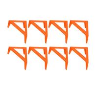 Mumusuki 8 Pacchetti di Tela, Cavalli da Pittura in Plastica ABS con Base Non Slip, Mini Piedi di Tela per Arte di Versamento Acrilico e Display da Tavolo (ORANGE)