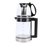 Mumusuki Bollitore Elettrico per tè Turco, Bollitore per tè in Vetro Borosilicato da 2000 W con Infusore in Acciaio Inossidabile da 2 Litri Teiera da 0,8 Litri, per Preparare (Spina europea)