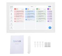 Mumusuki Calendario Digitale Intelligente da 15,6 Pollici Touchscreen HD Cornice per Foto WiFi Display per Foto Digitali con APP per 9.0 Pianificatore Familiare Montaggio a Parete o (bianco puro)