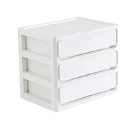 Mumusuki Cassetto Portaoggetti da Scrivania, Organizer da Scrivania in Plastica Impilabile Utility Versatile Scatola per Cosmetici Cassetto da Scrivania Antipolvere per la Casa (Bianco)