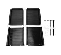 Mumusuki Confezione da 2 Blocchi Paraspruzzi per Grondaie, Prolunghe/estensori per Grondaie Resistenti con 4 Chiodi di Fissaggio per Il Drenaggio dell'Acqua