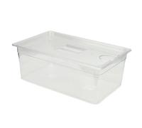 Mumusuki Contenitore Sous Vide Trasparente da 25 Litri con Coperchio, Custodia Multiuso Trasparente per Alimenti in PP, Adatta per la Maggior Parte delle Pentole a Cottura Lenta