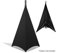 Mumusuki Copertura per Supporto per Altoparlante DJ, Tessuto Antiusura, Gonna per Treppiede Elastica Estensibile Skrim, per Uso Sul Palco e in Studio, Dimensioni 180 Cm X 130 Cm