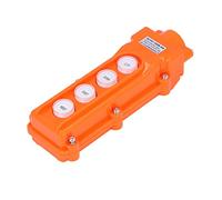 Mumusuki Crane Remote Control Controllo Pulsante Interruttore della Scatola 4 Pulsante Verso il Basso West Controller IP65 Valutata 220 V/500V 5A con Manica in Gomma per Alloggiamento ABS per Coda