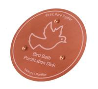 Mumusuki Disco in Rame per Vasca per Uccelli, Idropulitrice con Rame Puro Pulizia Meno Frequente, Supporto Stabile a Triplo Punto Posizionamento Stabile Prestazioni per Tutte Le Stagioni (D)