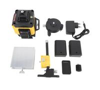 Mumusuki Livella 4D a 16 Linee, Macchina Autolivellante con Finestra in Vetro Ottico e Telecomando, per Posa di Piastrelle, Pannelli, Installazione di Carta da Parati (Spina europea)