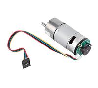 Mumusuki Motore di Ingranaggi 37D con Encoder 12V/24 V Motore di Riduzione della Coppia Ad Alta Coppia Durevole per Dispositivi Intelligenti Monitor (12V, velocità 500)