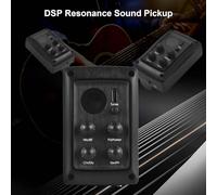 Mumusuki Pickup Chitarra DSP Risonanza Sound Risonante Preamp Equalizzatore con Sintonizzatore Digitale Bt Playback Anti Uhling Type-C Ricarica per gli Accessori per Strumenti per Chitarra di Basso