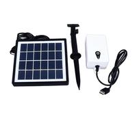 Mumusuki Pompa Ad Ossigeno Solare da 0,3 LPM, Aeratore Ad Energia Solare con Batteria di Riserva per Laghetti e Acquari