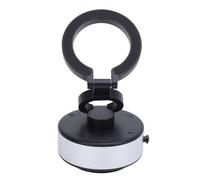 Mumusuki Porta del Telefono Cellulare Magnetico Portatile, Tre Sezioni Che Piega a 360 ° Rotazione, Supporto per Telefono per Auto, Aspirazione a Vuoto un Adsorbimento Chiave, Adatto per (SILVER)