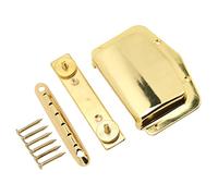 Mumusuki Protettore della Piastra di Protezione del Ponte per Ponte per Chitarra con Viti Sella di Altezza Completamente Regolabile Sostituzione Senza Danno per Chitarra Elettrica (GOLD)