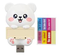 Mumusuki Purificatore D'aria a Ioni Negativi USB Mini Compatto da 2 Once di Odore Silenzioso Eliminatori di Polvere di Odore Silenzioso con Basso Consumo di Energia per la Casa della (Orso)