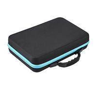 Mumusuki Scatole per Bottiglie di Olio, Custodia per Olio Essenziale con Inserto in Schiuma per Bottiglie da 5 Ml - 15 Ml da Viaggio, Guscio Rigido in EVA 60 Griglia (BLUE)