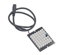 Mumusuki Scheda Luminosa a LED IRda 1 Pezzo, 48 Pezzi, Scheda Lampada per Visione Notturna a LED IR 12VDC 850nM per Fotocamera, Luce di Riempimento per Visione Notturna a Infrarossi CCTV