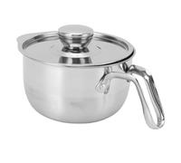 Mumusuki Separatore Di Uova, Strumento Per Separatore Di Tuorlo Duovo In Acciaio Inossidabile 304 Con Coperchio E Maniglia Laterale Per Uso Domestico E Commerciale (A)