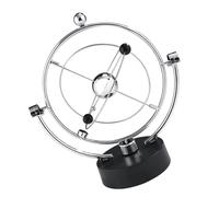 Mumusuki Sfera Oscillante a Movimento Perpetuo, Ornamento da Scrivania con Movimento Automatico e Design Ad Anello Rotante per L'home Office, lo Studio o L'arredamento del Regalo (A603)