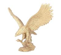 Mumusuki Statua Dell'Aquila in Resina, Alta Aquila Reale su Rocce Statua Ornamento in Resina Scultura Frgurine per L'home Office Soggiorno Desktop Display Decorativo