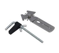 Mumusuki Strumento per Angolo con Cerniera Fai-te, Strumento per Installazione Cerniera in Acciaio Legato Set di Installazione Rapida in Metallo, Nessun Attrezzo Richiesto per la Spaziatura, per