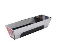 Mumusuki Vaschetta per Fango in Acciaio Inossidabile da 12 Pollici, Vassoio per Cartongesso Resistente Alla Pioggia, Base Antiscivolo con Finitura Lucida a Specchio, per Applicazioni