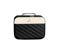 Mumuve Borsa cosmetica multifunzionale di viaggio di grande capacità Borse di trucco del cuoio dell'unità di elaborazione Borse da toeletta, Nero , As shown in the picture (error 1-3cm)