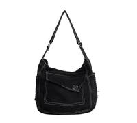 Mumuve Borsa da donna di grande capacità, stile coreano, borsa a tracolla in denim, borsa messaggeri per la scuola per i viaggi