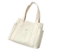 Mumuve Borsa in tela di grande capacità per pendolarismo e borsa per il pranzo versatile borsa per laptop, Multiplo-colori-13, As shown in the picture (error 1-3cm)