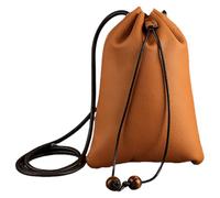 Mumuve Borsa vintage in pelle PU con coulisse, portamonete accattivante per shopping e viaggio, Marrone, As shown in the picture (error 1-3cm)