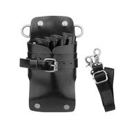 Mumuve Cura dei capelli Strumenti Styling Marsupio Salone PU Parrucchiere Strumento Pet Clipers fondine Multi-tasca, Nero , As shown in the picture (error 1-3cm)