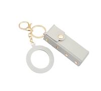 Mumuve Custodia per rossetto comoda e portatile, elegante e compatta, per uso quotidiano e casual, bianco, As shown in the picture (1-3cm error)