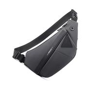 Mumuve Marsupio da campeggio borsa da petto grande capacità per gli uomini a prova di schizzi sopra la spalla borse a tracolla, grigio, As shown in the picture (error 1-3cm)