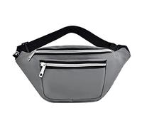 Mumuve Marsupio da viaggio in nylon alla moda per uomo e donna, grigio, Size: app. 34 x 10 x 16cm / 13.38 x 3.93 x 6.29in