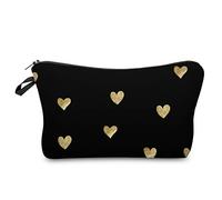 Mumuve Multifunzione stampato amore cuore viaggio cosmetico borsa trucco per caso, 51356, Upper width 22 lower width 18 height 13.5cm