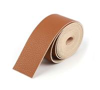 Mumuve Strisce per cintura in pelle PU adatte per progetti di cucito e artigianato, Marrone, 1.95x1.95in