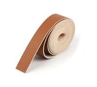 Mumuve Strisce per cintura in pelle PU adatte per progetti di cucito e artigianato, Marrone, 4.68x4.68in