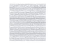 MUMUXIAO Confezione da 2 pannelli acustici da parete, autoadesivi, 70 x 77 cm, 3D, anti-collisione, imbottiti, per studio, ufficio, casa, colore bianco