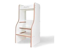 mumy easySTEP | Learning Tower Montessori Antimacchia | Regolabile a 3 livelli | Torre di apprendimento progettata e realizzata in Italia con materiali sostenibili