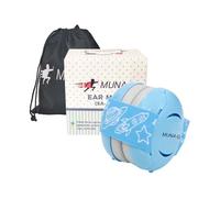 MUNA G Cuffie anti-rumore per bambini, protezione dell'udito, orecchie sensibili, comfort e sicurezza uditiva, cuffie comode anti-rumore, blu, 9cm x 7.2cm x 9.3cm