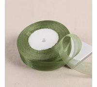 MUNACRAFT 1 Pollice = 2,5 cm 25 mm Chiffon Organza Nastri 45 Metri/Rotolo Fai da Te Fatti A Mano Artigianato Tessuto Decorazione di Cerimonia Nuziale Festa di Compleanno Regalo Wrap-BK09