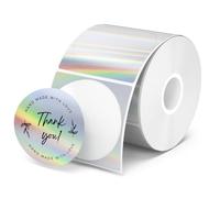MUNBYN Etichette termiche dirette 50 x 50 mm Confezione da 400 etichette rotonde Adesivi termici autoadesivi stampabili per logo Prezzo Indirizzo Adesivi di ringraziamento Impermeabili Personalizzati