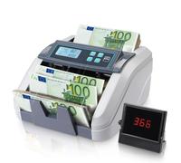 MUNBYN IMC51 Macchina conta banconote, Macchina conta soldi aggiungi+lotto, Rilevamento UV/MG/IR, Contatore di banconote solo in EUR, 1100 banconote/min, Display LCD, Garanzia di 2 anni