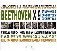 Munch/Bernstein/Paray/Walter - Beethoven X 9 (5 CD)