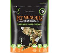 Pet Munchies Cane Snack Salmone Pelle da Masticare, 125gram (Confezione Di 6)