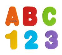 Munchkin 011108/02 Lettere e Numeri Galleggianti per il Bagnetto, Multicolore
