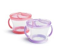 Munchkin 2 Pack Catturatore Spuntino Bebè | Rosa/Viola
