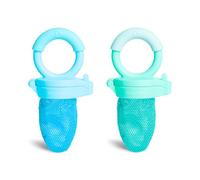 Munchkin Baby Food Feeder Confezione da 2 Pezzi | Sacchetto in Rete Ideale per Alimenti Puri | Alimentatore per Auto-Alimentazione | Alimentatore per Svezzamento | 4 Mesi+ | Blu e Verde