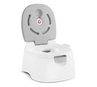 Munchkin Arm & Hammer - Sedile per WC 3 in 1 multistadio (vaso, anello per allenamento e pedana), colore: grigio