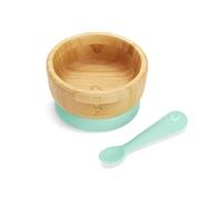 Munchkin Bambou Ciotola per Bambino, Ciotola per bebe in bambù con ventosa & se